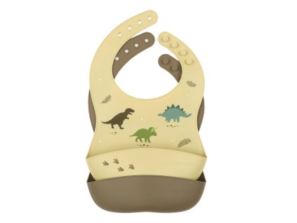 SBDIGR02 LR 1 Silicone bib set of 2 Dinosaurs kopie