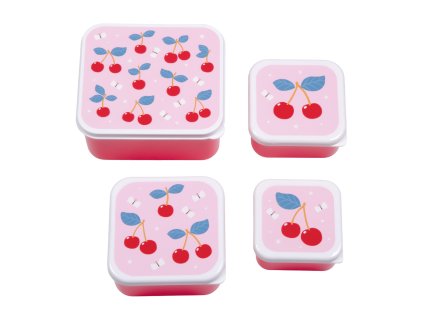 SBSECH82 LR 1 Lunch & snack box set Cherries