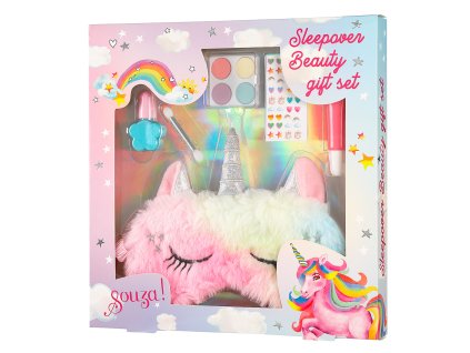 Souza! - Dětská make-up sada + maska na spaní - jednorožec