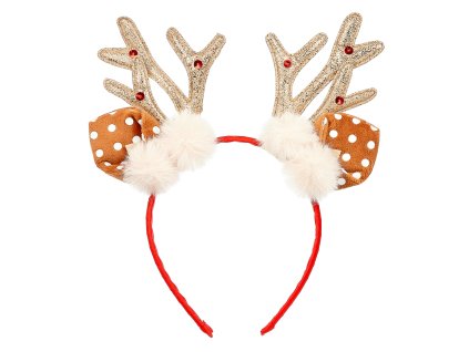 Souza! - Čelenka do vlasů se sobími parůžky a oušky