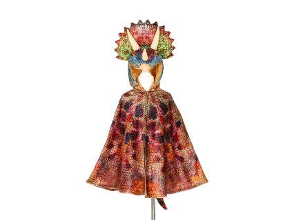 Souza! - dětský kostým – dinosauří plášť Triceratops - 4-7 let, 104-122 cm