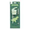 DBSSRE116 LR 2 Lid, straw & brush set Dinosaur