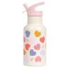 DBSSHE98 LR 1 Stainless steel drink bottle Hearts