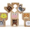 upside down anilmals farm wooden animals 4