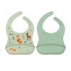 SBFFMI04 LR 3 Silicone bib set of 2 Forest friends