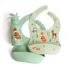 SBFFMI04 LR 6 Silicone bib set of 2 Forest friends