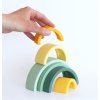 SISTSA02 LR 13 Rainbow stacking toy sage