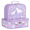 SCUDPU25 LR 2 suitcase set unicorn dreams