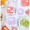 SBSEUD73 LR 12 Lunch & snack box set Unicorn dreams