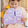 SBSEUD73 LR 14 Lunch & snack box set Unicorn dreams