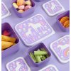 SBSEUD73 LR 5 Lunch & snack box set Unicorn dreams