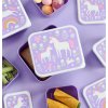 SBSEUD73 LR 6 Lunch & snack box set Unicorn dreams
