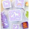 SBSEUD73 LR 7 Lunch & snack box set Unicorn dreams