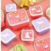 SBSEUD73 LR 10 Lunch & snack box set Unicorn dreams