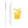 DBSSRE95 LR 1 Lid, straw & brush set Animal friends