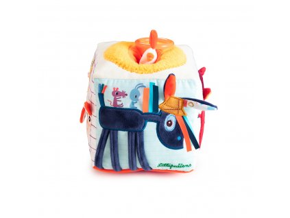 Lilliputiens - textilná kocka s aktivitami a prekvapením - Farma