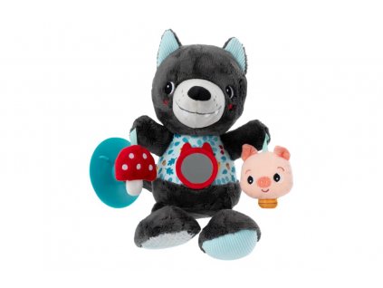 Lilliputiens - cestovná plyšová hračka s aktivitami - vlk Ľudovít