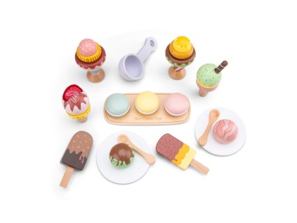 Súprava drevených mrazených sladkostí - 25 ks