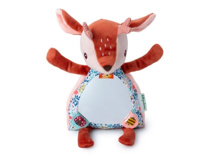 Lilliputiens – textilná hračka so zrkadielkom - jelenček Stella