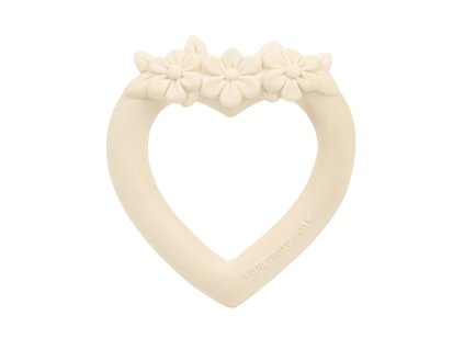 TRSHWH17 LR 1 Teething ring Heart cream