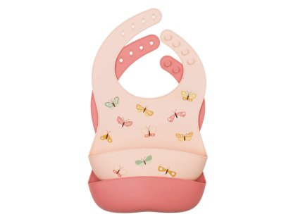 SBBUPI05 LR 1 Silicone bib set of 2 Butterflies