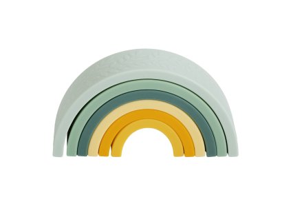 SISTSA02 LR 1 Rainbow stacking toy sage