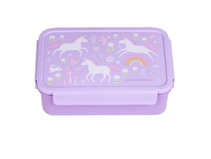 BBUDPU70 LR 1 Bento lunch box Unicorn dreams