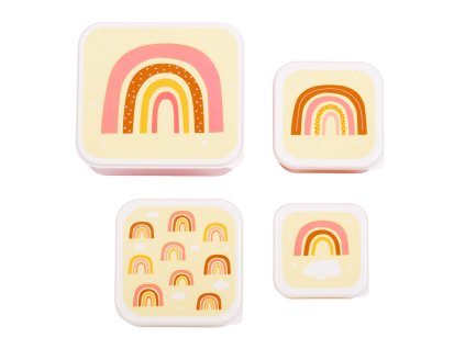 SBSERA41 LR 1 Lunch & snack box set Rainbows