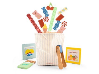 Drevená súprava - cukrovinky