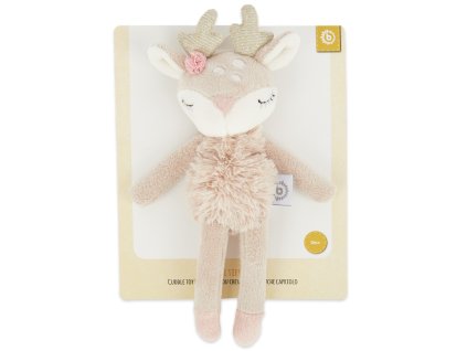 Bieco - Textilná hračka jelenček Ella s hrkálkou