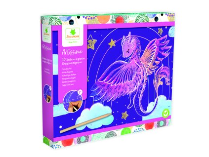 CREA043 SCRATCH ART DRAGONS 3D HD