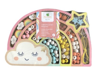 CRE3283 PERLES BOIS ARC EN CIEL PACK HD