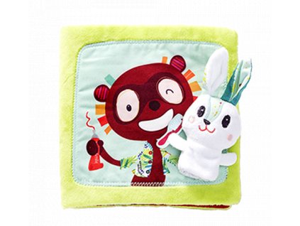 Lilliputiens - Textilná knižka - Králiček zubárom