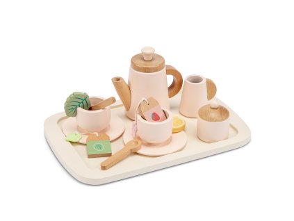 Drevená čajová súprava
