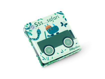 Lilliputiens - kúzelná knižka do vane s prísavkami - Safari