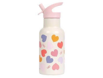 DBSSHE98 LR 1 Stainless steel drink bottle Hearts