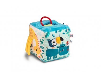 Lilliputiens - textilná kocka s aktivitami - džungľa