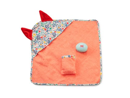 Lilliputiens - kúpací komplet s kvetinovou potlačou