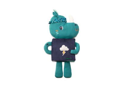 Lilliputiens - textilná knižka so svietiacim obrázkom - nosorožec Marius