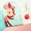 Lilliputiens - textilný panel do postieľky - domček jelenčeka Stelly a dráčika Joea