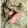 A Little Lovely Company - Mušelínové plienky, blossom - dark sage - 2 ks