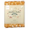 MUBLCA06 LR 2 Muslin cloth set of 2 blossom caramel