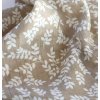 MULEBR08 LR 7 Muslin cloth XL leaves taupe