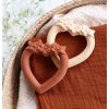 TRSHTC16 LR 5 Teething ring Heart terracotta