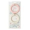 TRLESC23 LR 3 Silicone teether Leaves Strawberry Cream