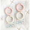 TRLESC23 LR 9 Silicone teether Leaves Strawberry Cream