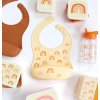 SBRAPI01 LR 7 Silicone bib set of 2 Rainbows