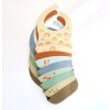 SBRAPI01 LR 8 Silicone bib set of 2 Rainbows