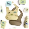 SBDIGR02 LR 7 Silicone bib set of 2 Dinosaurs