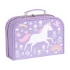 SCUDPU25 LR 4 suitcase set unicorn dreams